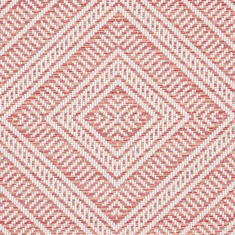 Schumacher 62847 Tortola Indoor/Outdoor Coral fabric swatch