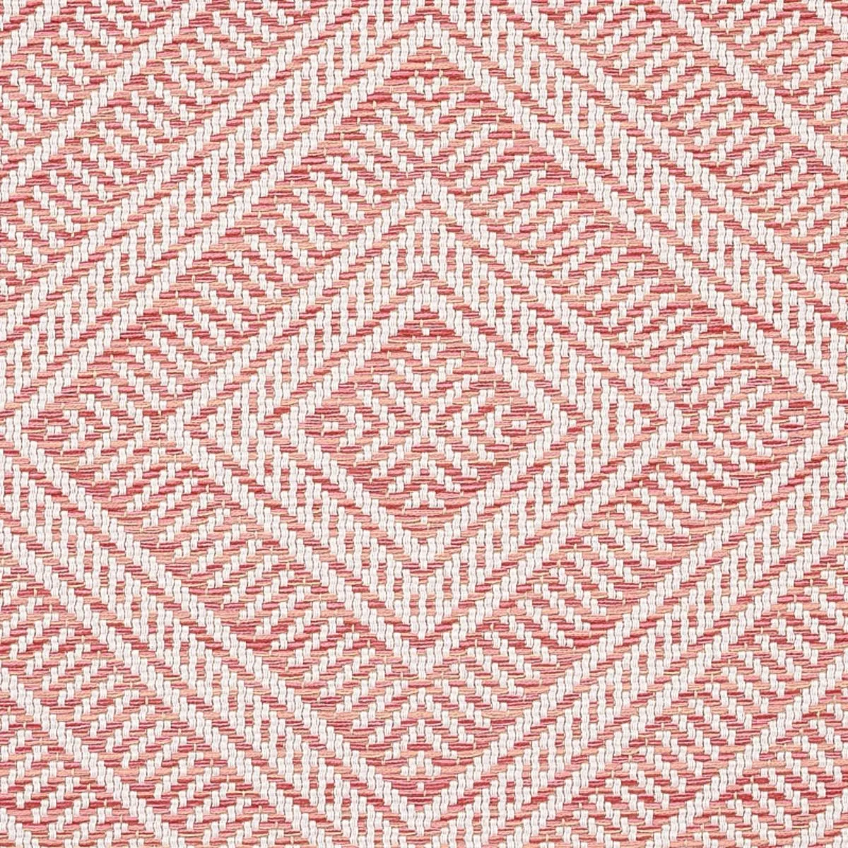 Schumacher 62847 Tortola Indoor/Outdoor Coral fabric swatch