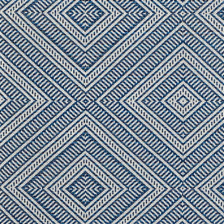 Schumacher 62841 Tortola Indoor/Outdoor Marine fabric swatch