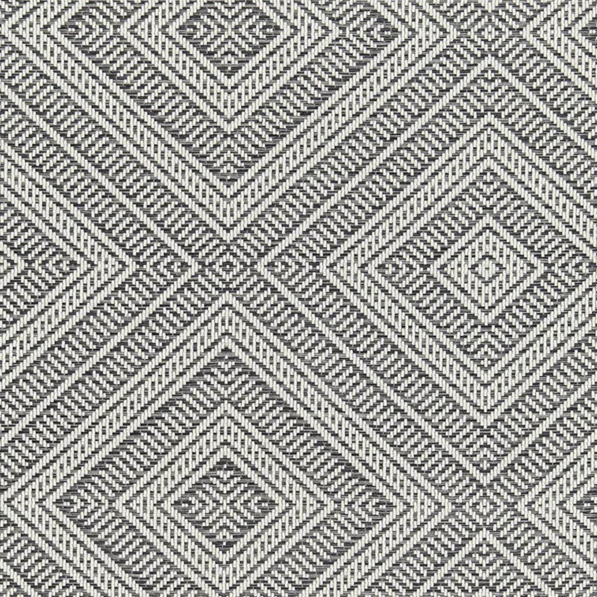 Schumacher 62844 Tortola Indoor/Outdoor Oxford Grey fabric swatch