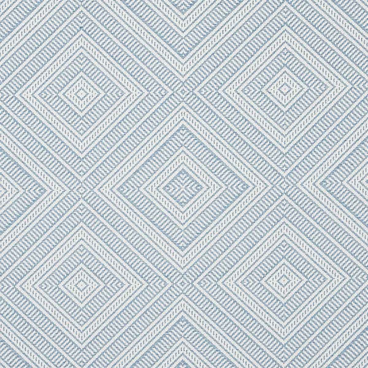 Schumacher 62845 Tortola Indoor/Outdoor Sky fabric swatch
