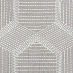 Schumacher 73201 Tortuga Embroidery Grey fabric swatch