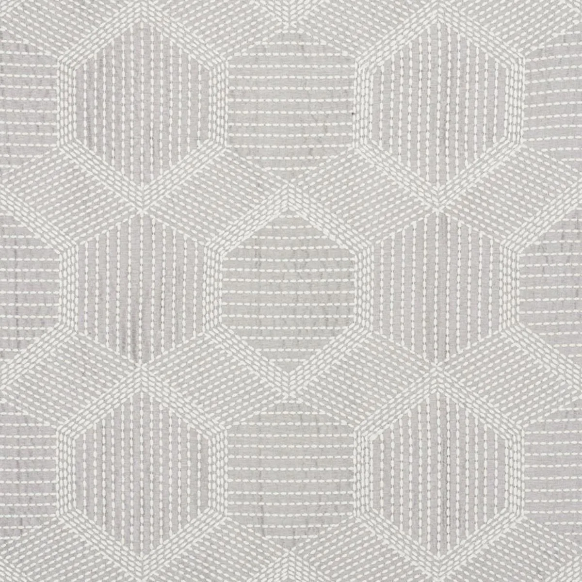 Schumacher 73201 Tortuga Embroidery Grey fabric swatch