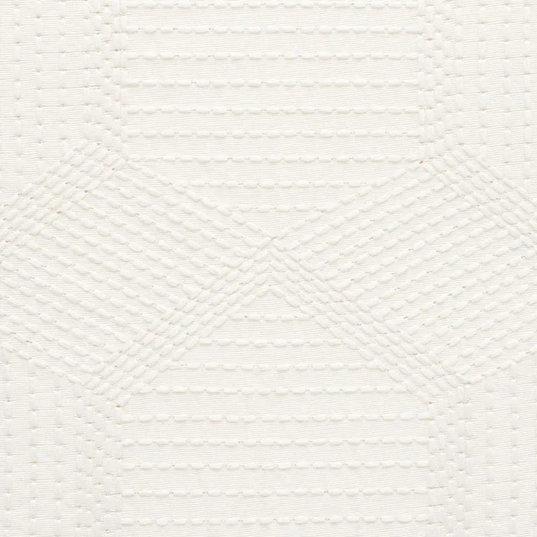 Schumacher 73200 Tortuga Embroidery Ivory fabric swatch