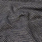 Schumacher 73503 Toscana Black fabric swatch