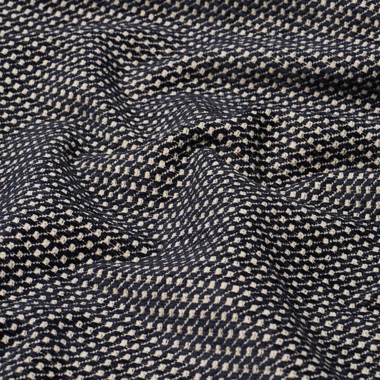 Schumacher 73503 Toscana Black fabric swatch
