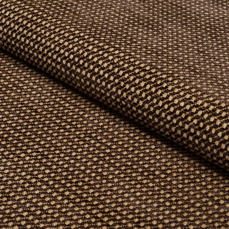 Schumacher 54376 Toscana Brown fabric swatch