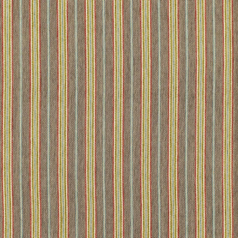 Schumacher 68731 Toscana Stripe Espresso fabric swatch