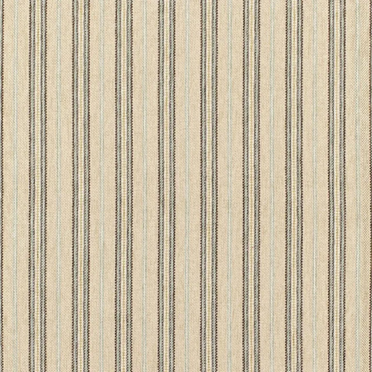 Schumacher 68733 Toscana Stripe Stone fabric swatch