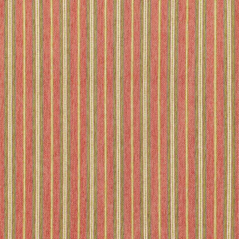Schumacher 68730 Toscana Stripe Tuscan Red fabric swatch