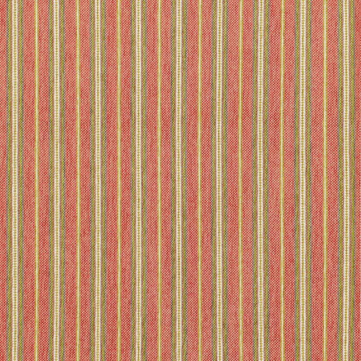 Schumacher 68730 Toscana Stripe Tuscan Red fabric swatch