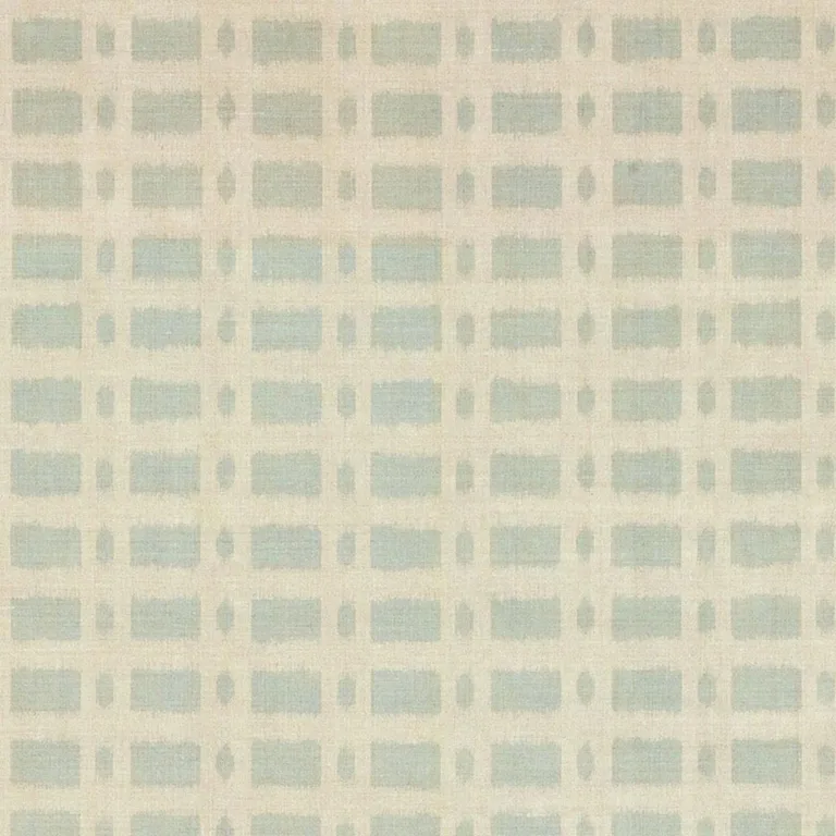 Schumacher TOWN003 Townline Road Aqua fabric swatch