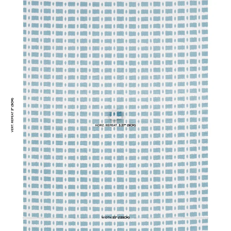 Schumacher TOWN007 Townline Road Marine fabric swatch
