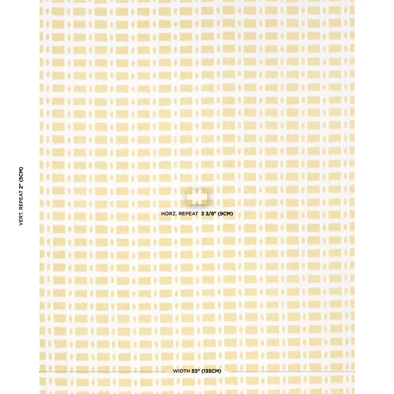 Schumacher TOWN008 Townline Road Mimosa fabric swatch