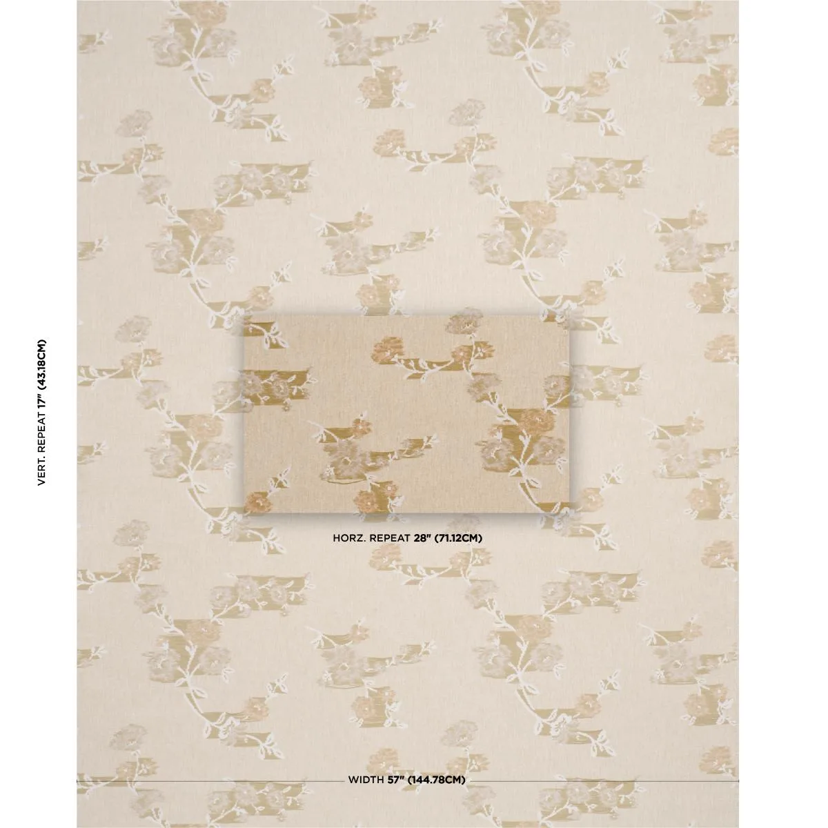 Schumacher 86921 Trace Of Connection Blush fabric swatch