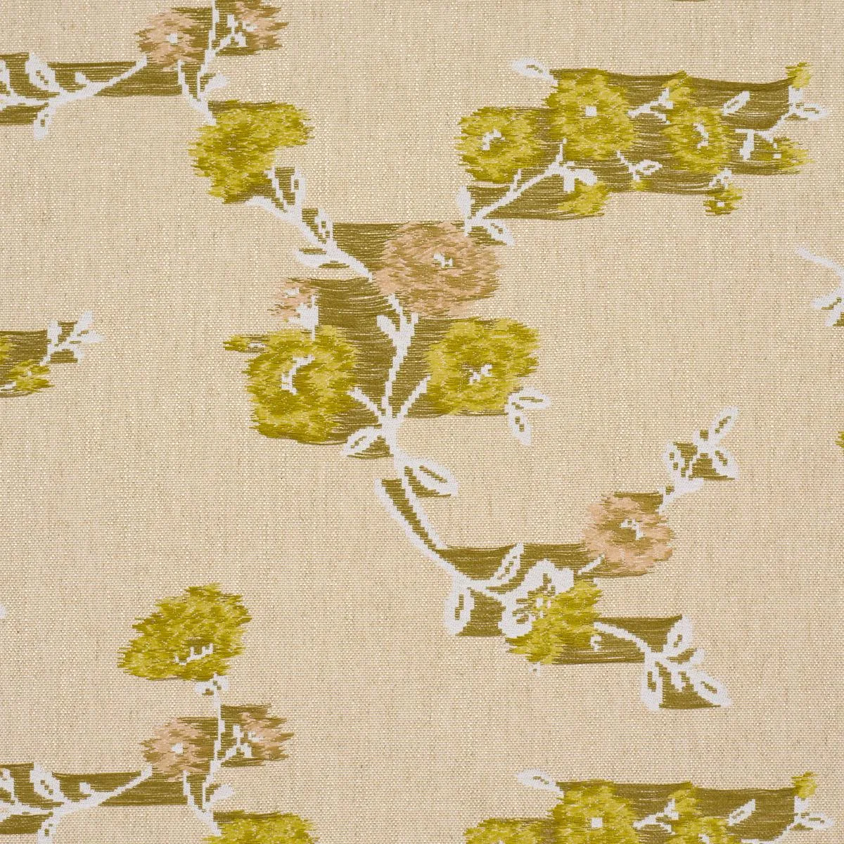 Schumacher 86920 Trace Of Connection Silk Mustard fabric swatch