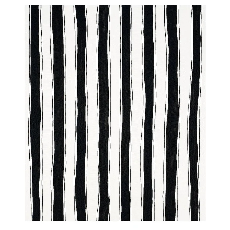 Schumacher 179702 Tracing Stripes Black fabric swatch