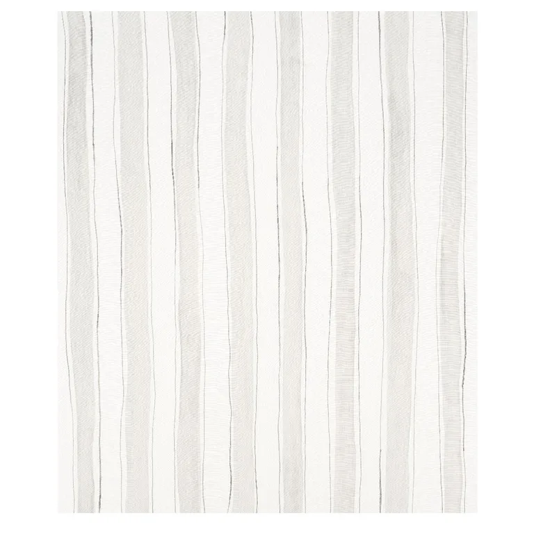 Schumacher 179701 Tracing Stripes Grey fabric swatch