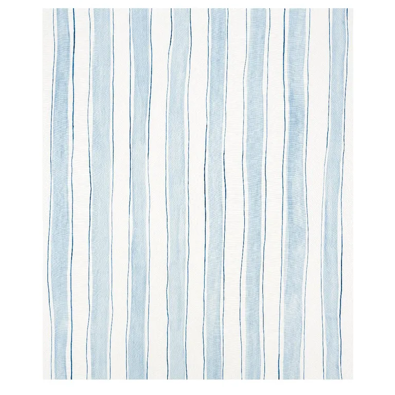Schumacher 179700 Tracing Stripes Sky fabric swatch