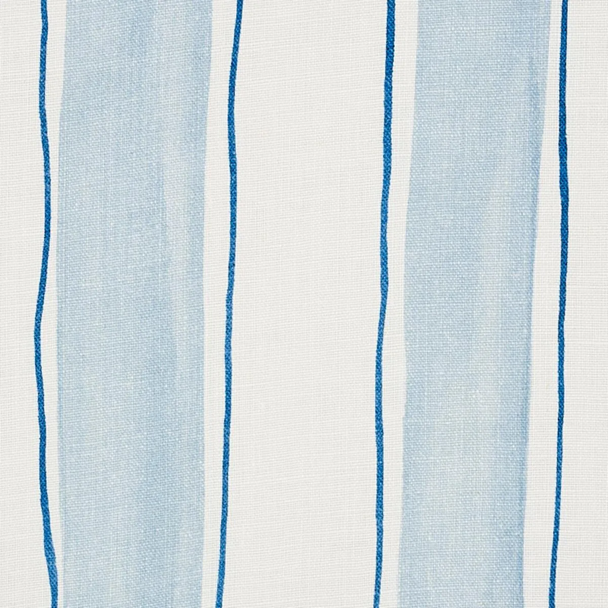 Schumacher 179700 Tracing Stripes Sky fabric swatch