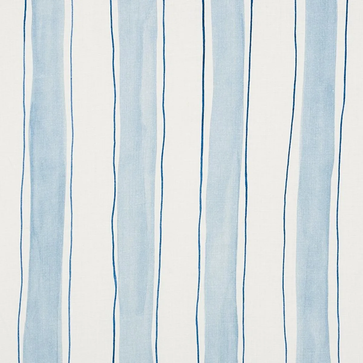 Schumacher 179700 Tracing Stripes Sky fabric swatch