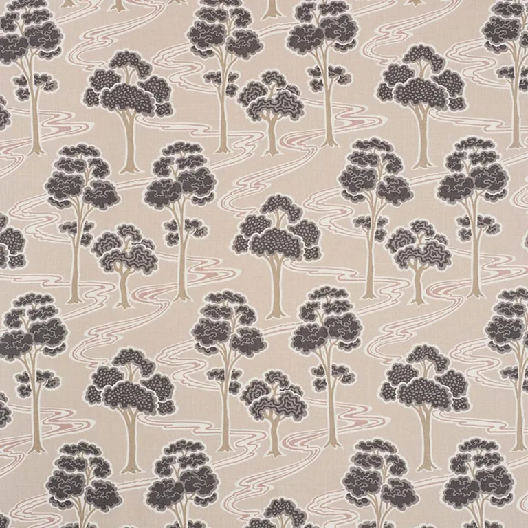 Schumacher 176740 Tree River Blush fabric swatch