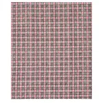 Schumacher 179801 Trellis Hand Block Print Rose & Midnight fabric swatch