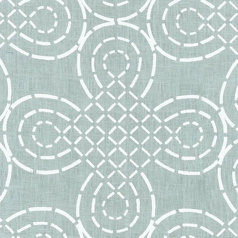 Schumacher 174220 Trellis Knot Cirrus fabric swatch