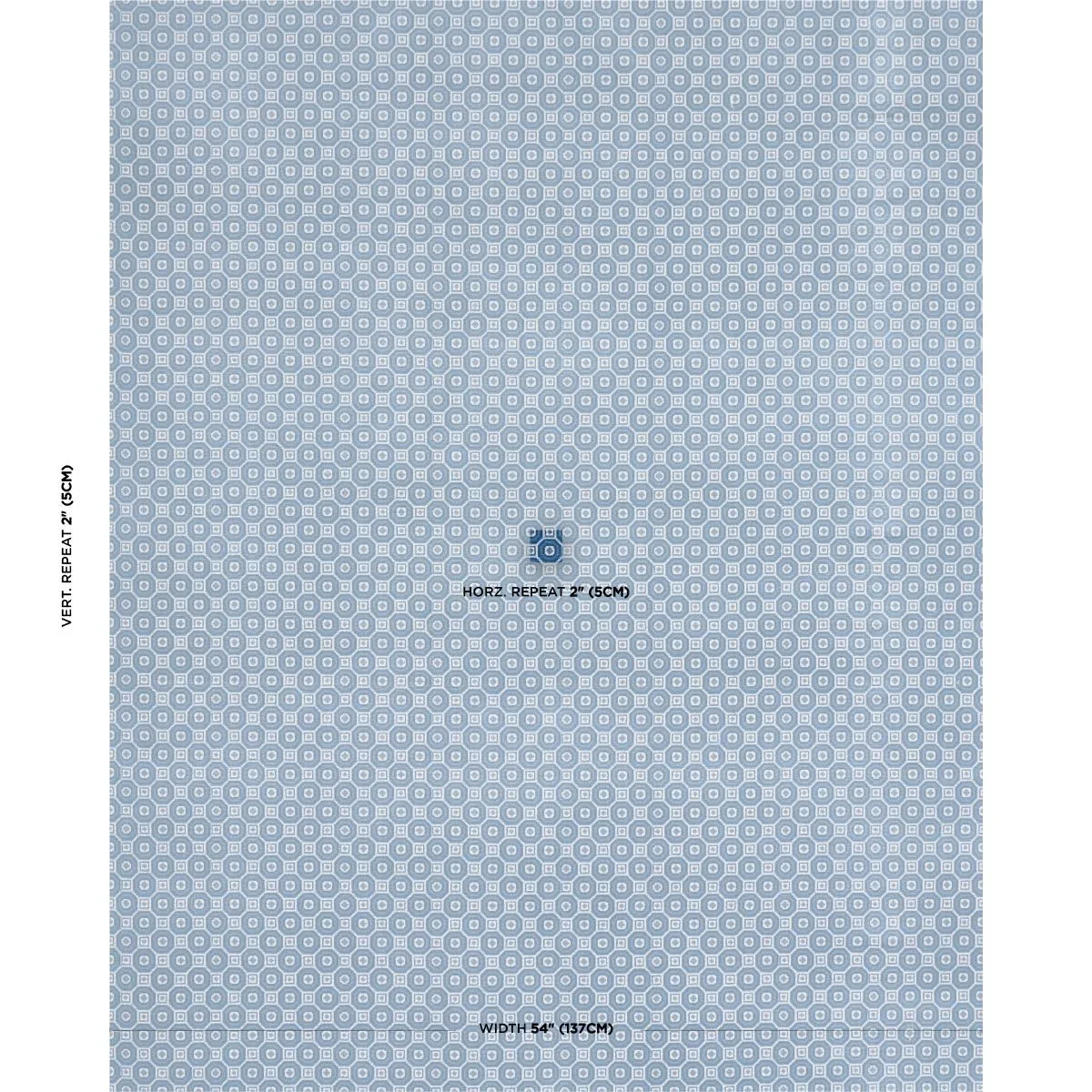 Schumacher 84892 Trianon Cut Velvet Azur fabric swatch