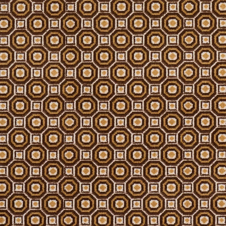 Schumacher 84891 Trianon Cut Velvet Bisque fabric swatch