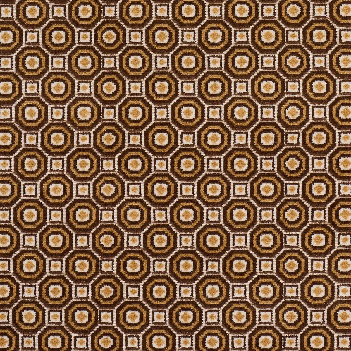 Schumacher 84891 Trianon Cut Velvet Bisque fabric swatch