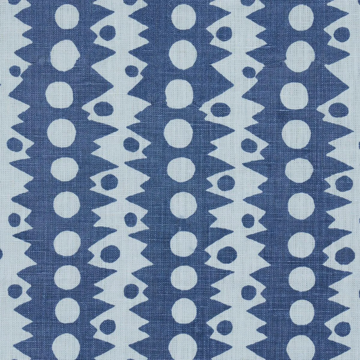 Schumacher 181550 Trickledown Blues fabric swatch