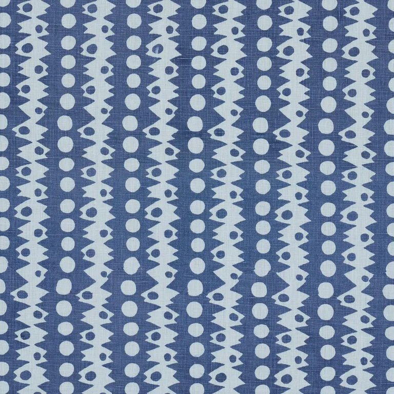 Schumacher 181550 Trickledown Blues fabric swatch