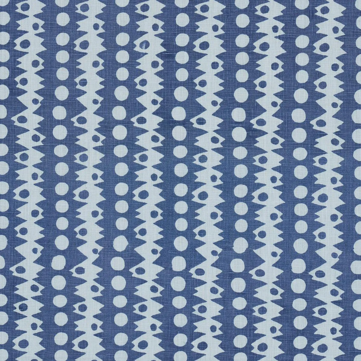 Schumacher 181550 Trickledown Blues fabric swatch