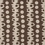 Schumacher 181553 Trickledown Brown On Natural fabric swatch