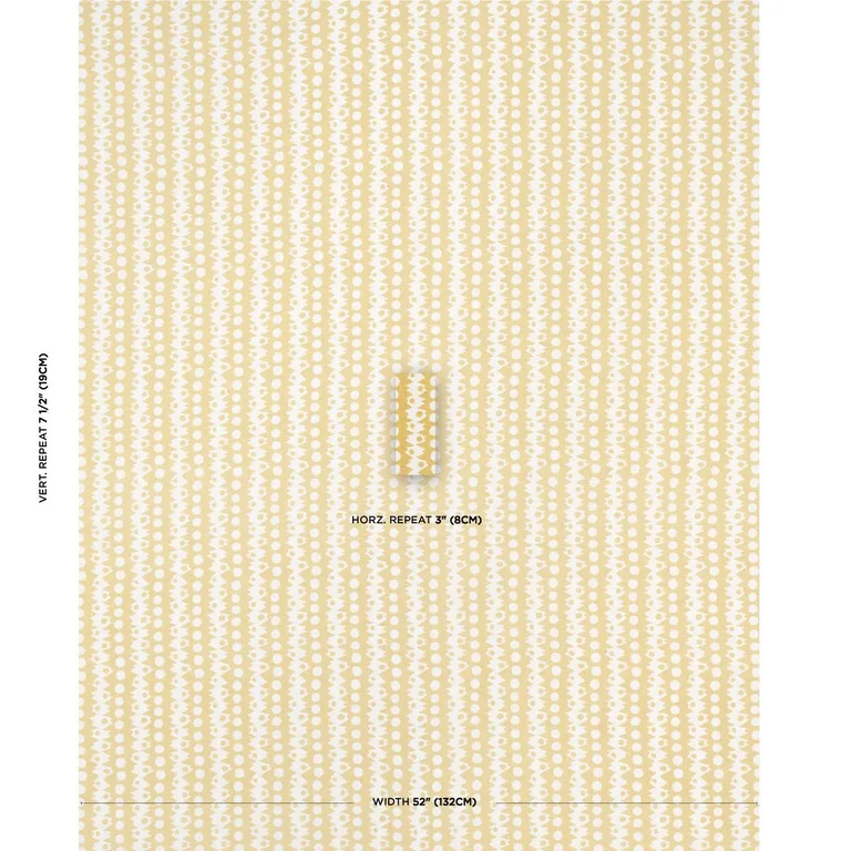 Schumacher 181551 Trickledown Citron fabric swatch