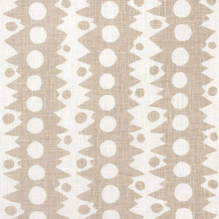 Schumacher 181552 Trickledown Natural fabric swatch
