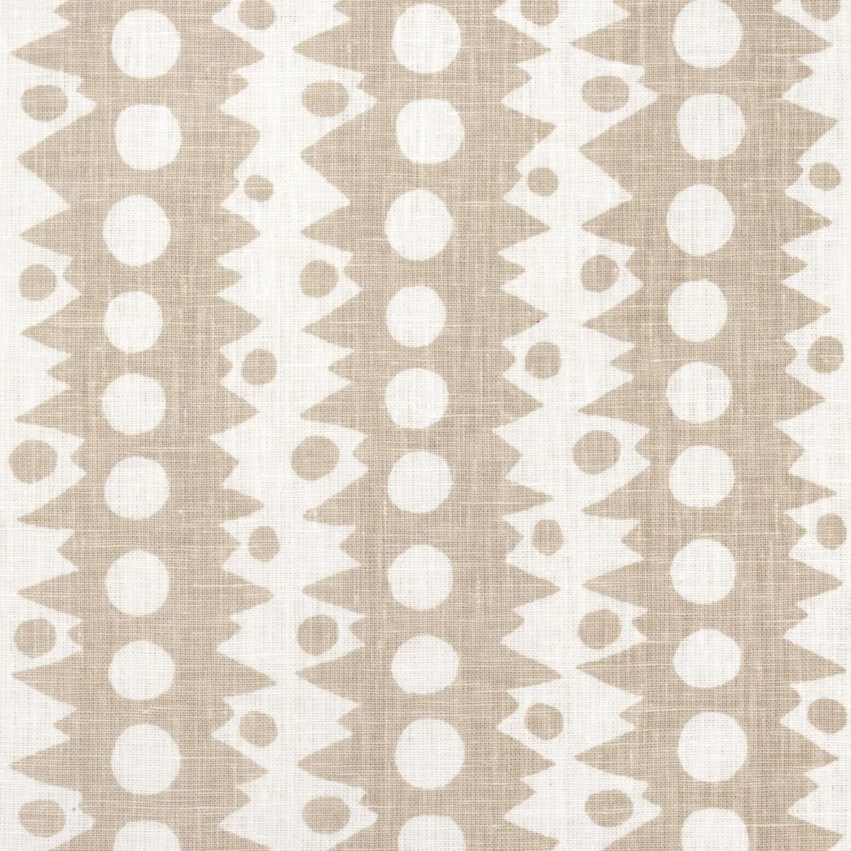 Schumacher 181552 Trickledown Natural fabric swatch
