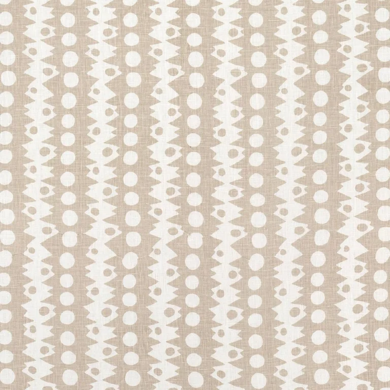 Schumacher 181552 Trickledown Natural fabric swatch