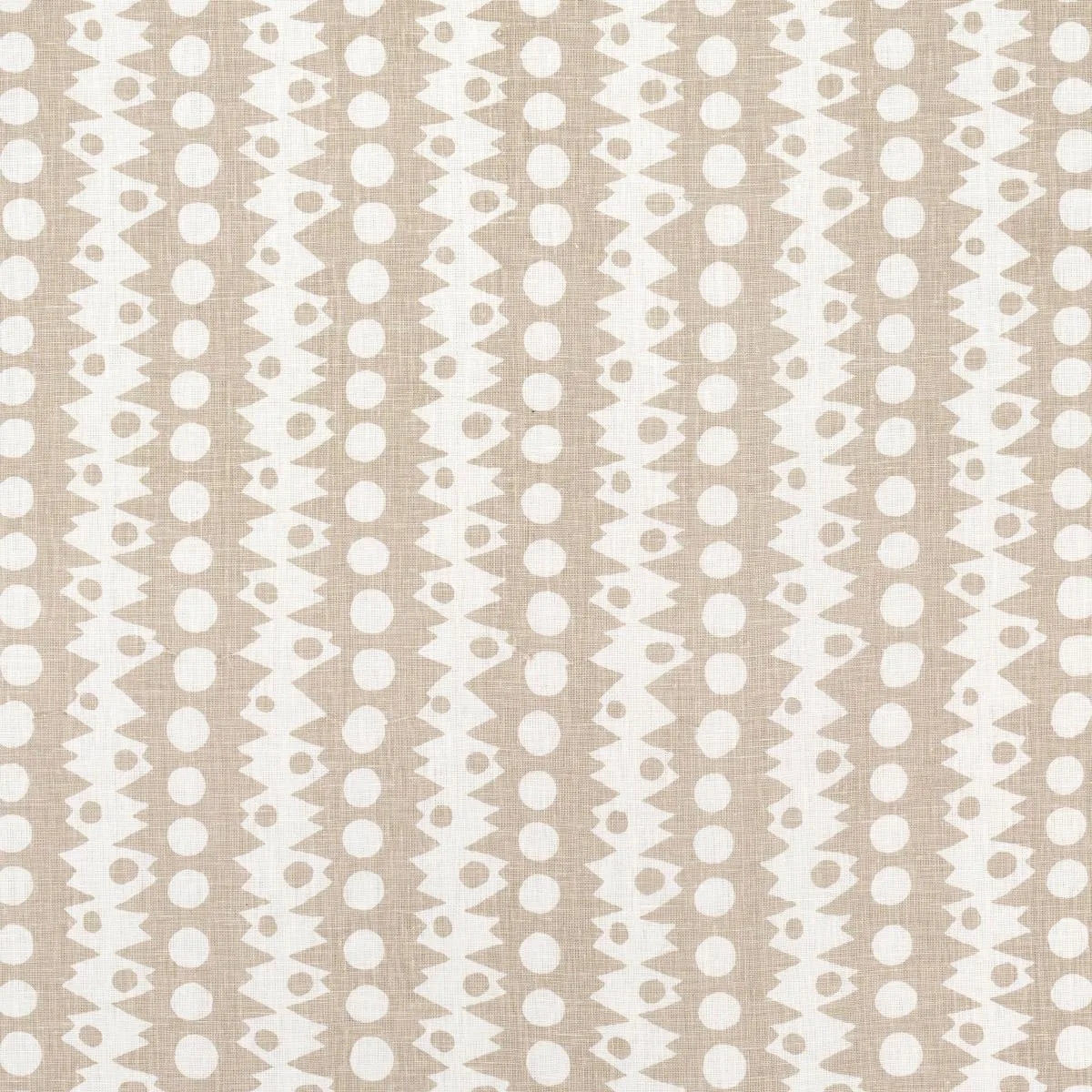 Schumacher 181552 Trickledown Natural fabric swatch
