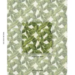 Schumacher 82770 Tropical Leaf Indoor/Outdoor Green fabric swatch
