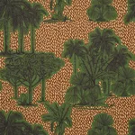 Schumacher 182810 Tropical Safari Print Orinoco Verdant Oasis fabric swatch