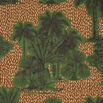 Schumacher 182810 Tropical Safari Print Orinoco Verdant Oasis fabric swatch