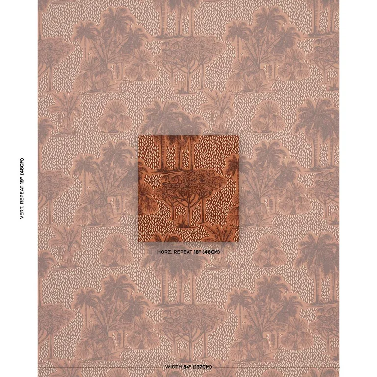 Schumacher 182811 Tropical Safari Print Sunset In Los Llanos fabric swatch