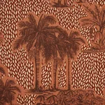 Schumacher 182811 Tropical Safari Print Sunset In Los Llanos fabric swatch