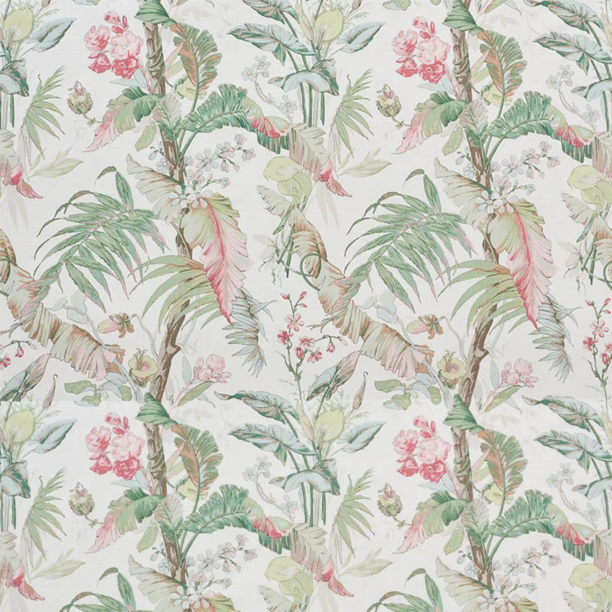 Schumacher 178130 Tropique Blush fabric swatch