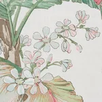 Schumacher 178130 Tropique Blush fabric swatch