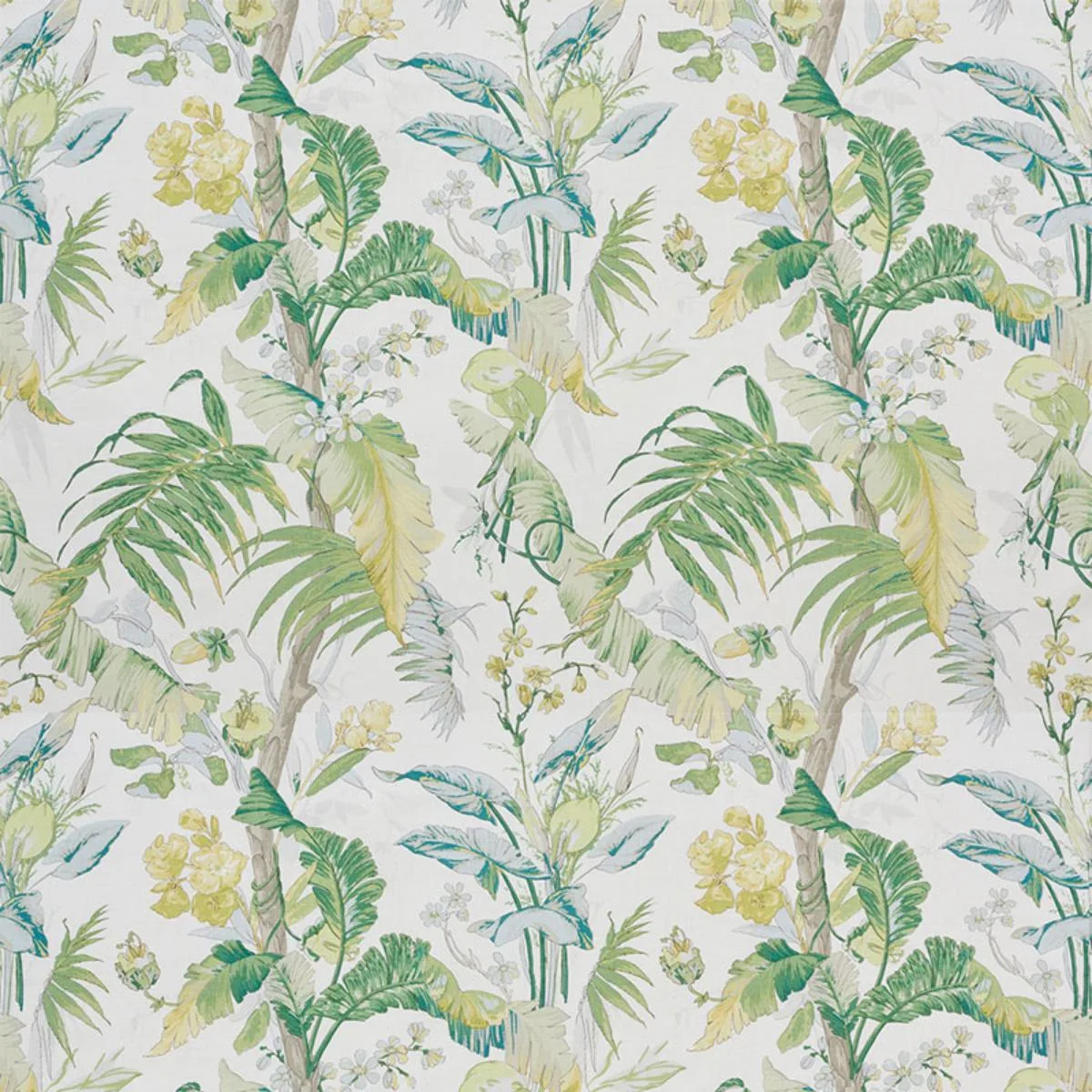 Schumacher 178131 Tropique Citron fabric swatch
