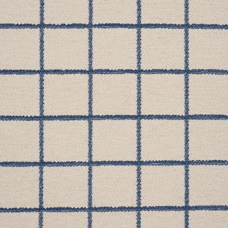 Schumacher 85921 Tucson Grid Blue fabric swatch