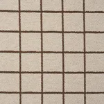 Schumacher 85920 Tucson Grid Brown fabric swatch